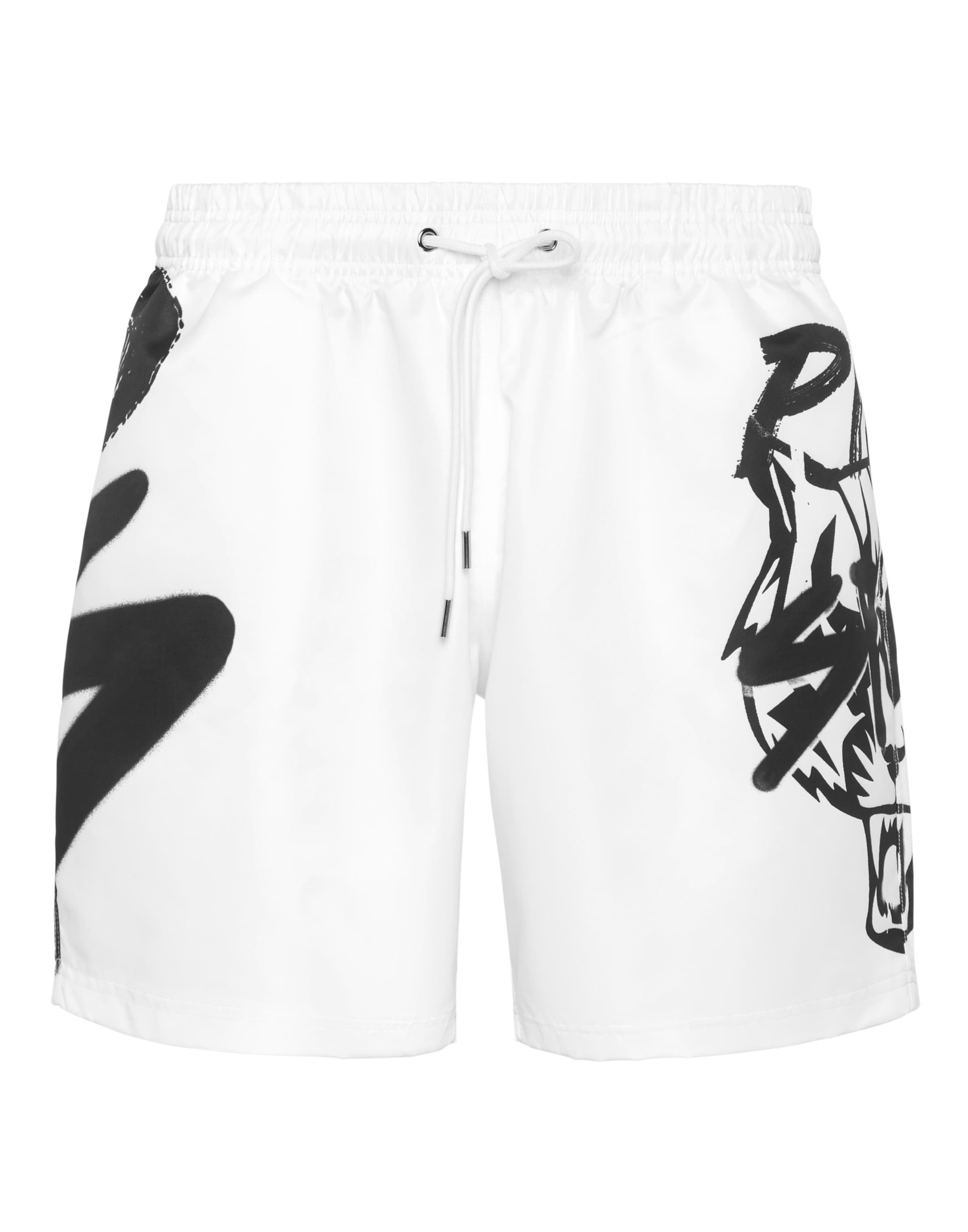 

Plein Sport Шорты Regular в белом цвете