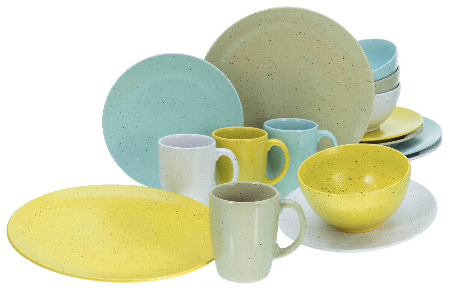

Комбинированный сервиз 16 шт Creatable, мультиколор