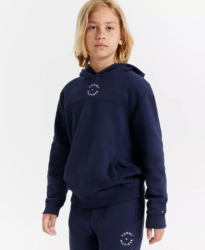 

Флисовая толстовка с вышитым логотипом Big Boys Essential Tommy Hilfiger, черный