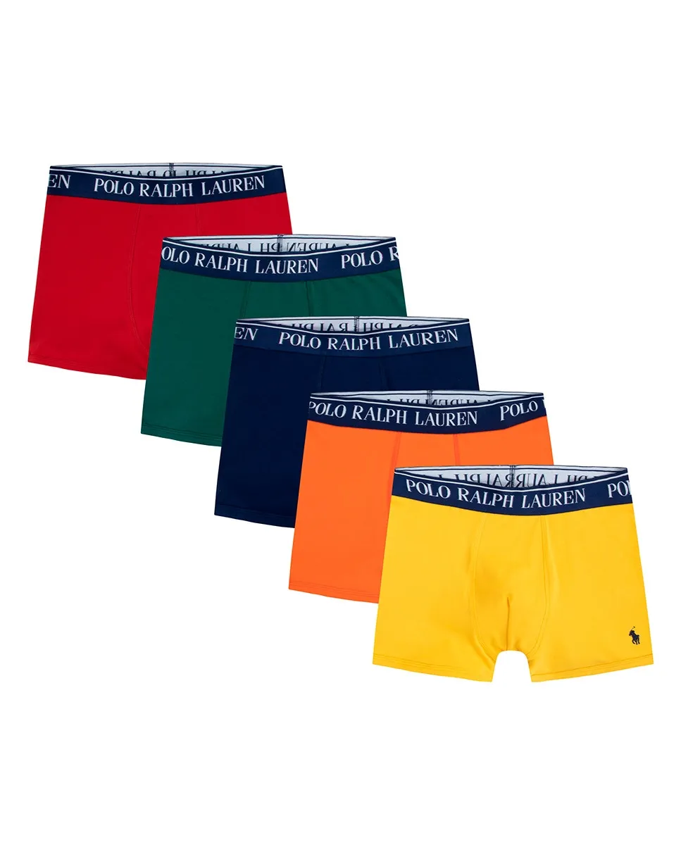 

Упаковка из 5 хлопковых трусов-боксеров для мальчиков Polo Ralph Lauren, цвет default