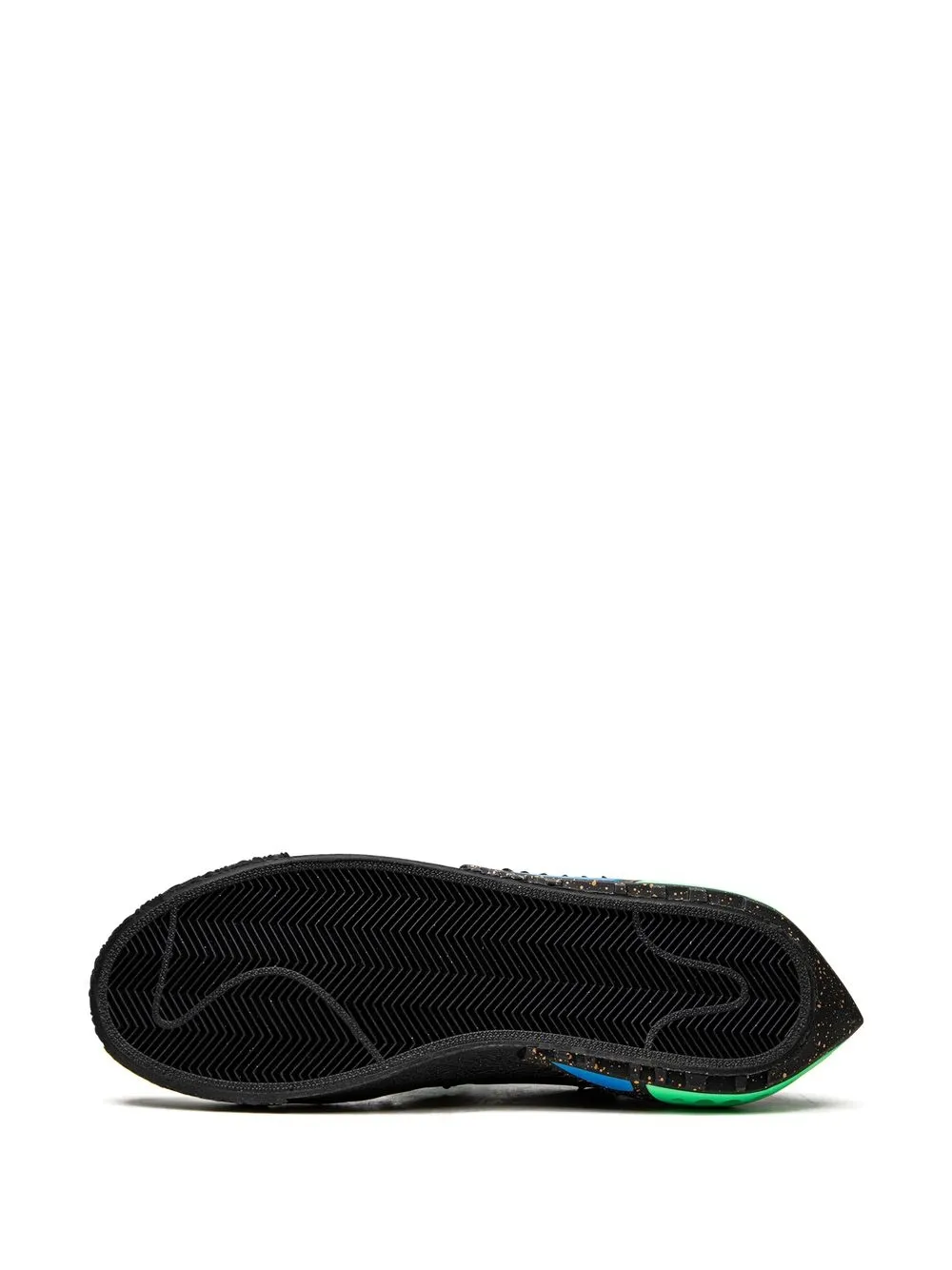 Кеды Blazer Low Black/Electro Green из коллаборации с Off-White Nike X Off-White, черный — фото 4