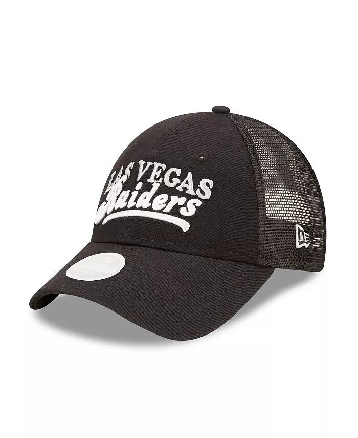 

Женская черная бейсболка Las Vegas Raiders Team Trucker 9FORTY Snapback New Era