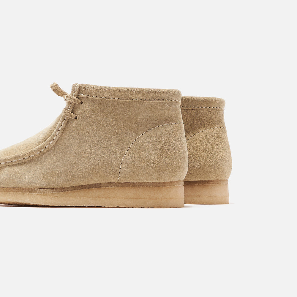 Ботинки женские Clarks WMNS Wallabee замшевые, бежевый — фото 4