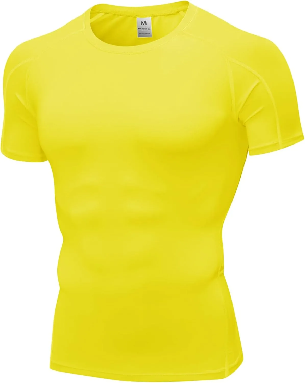 

Мужская компрессионная футболка с коротким рукавом Dry Fit для бега LEICHR