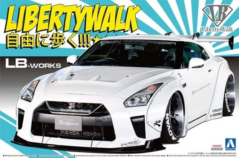 

Aoshima 05590 1/24 LB#11 LB Works R35 GT-R Type 1.5 Inna marka