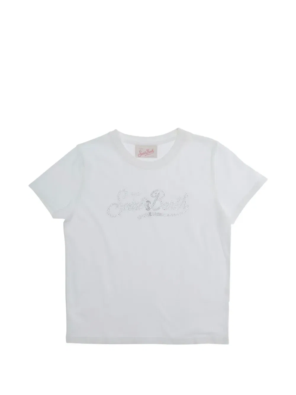 Футболка Elly с логотипом Mc2 Saint Barth Kids, белый