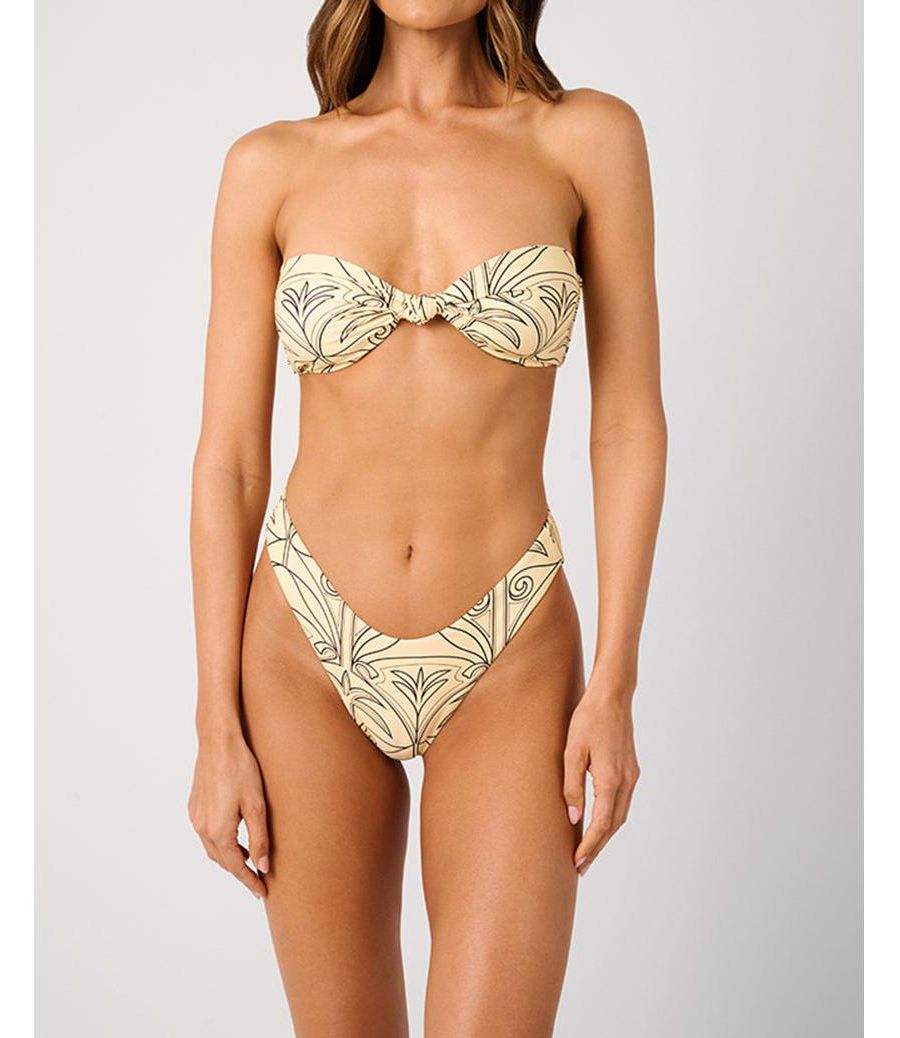 

Топ-бандо с присборенной талией WeWoreWhat, Parchment/midbl