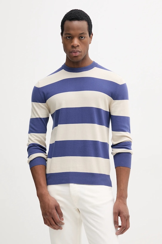 

Хлопковый свитер United Colors Of Benetton, темно-синий
