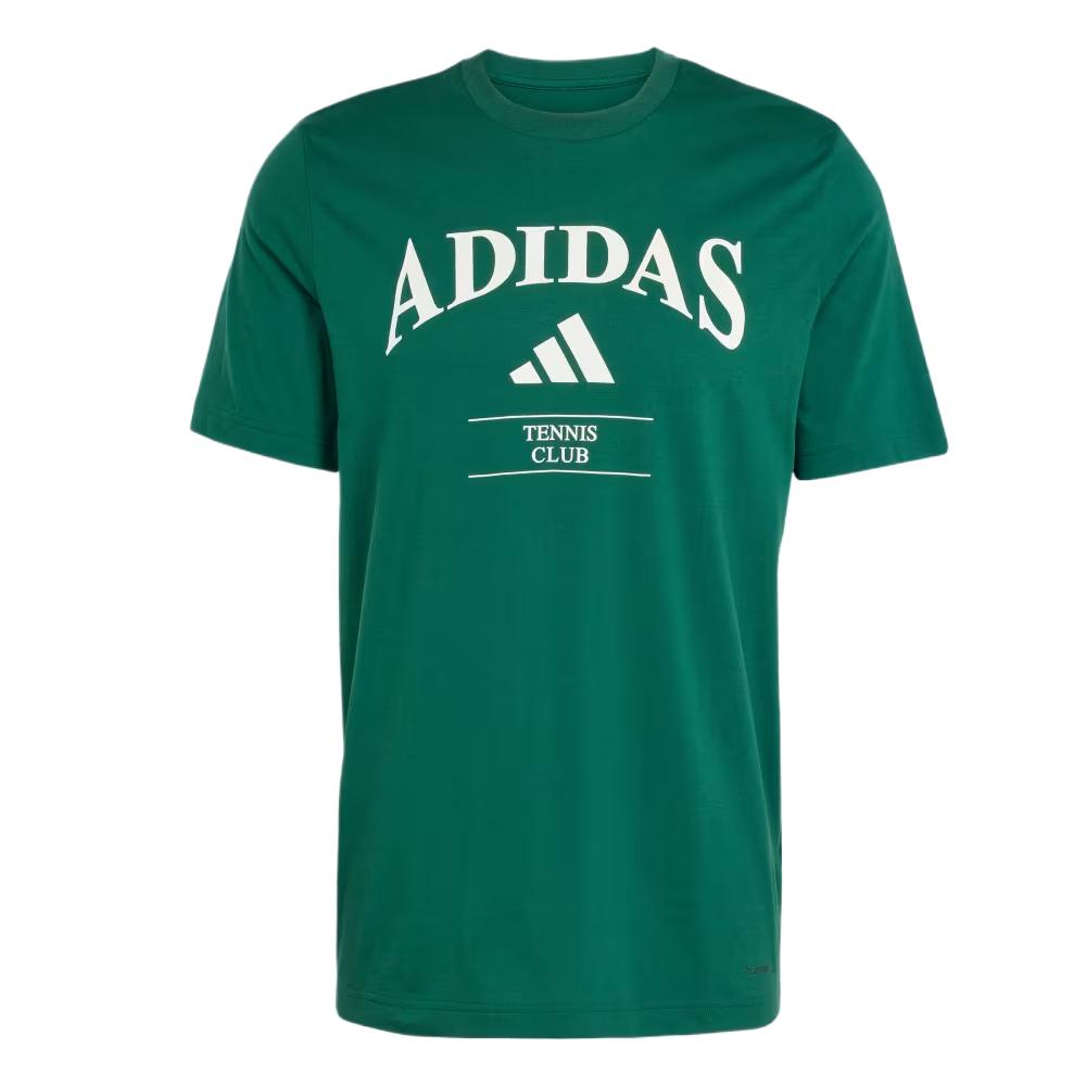 Наследственный графический футболка Adidas, зеленый