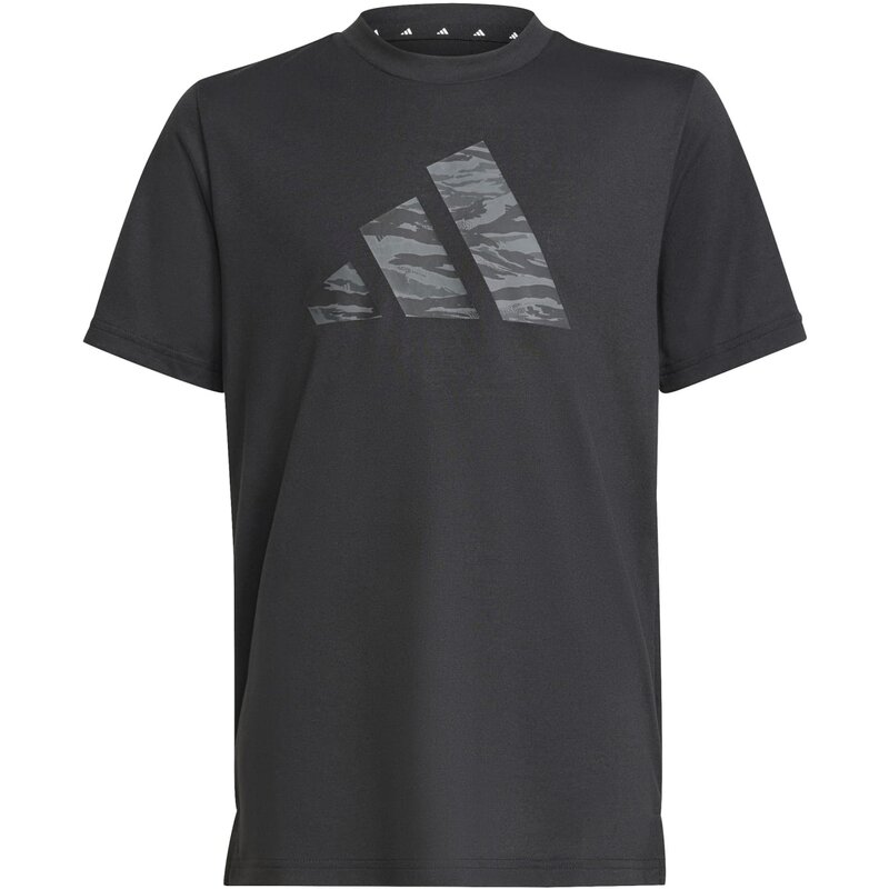 

Футболка тренировочная базовая с камуфляжным принтом для детей Adidas, черный