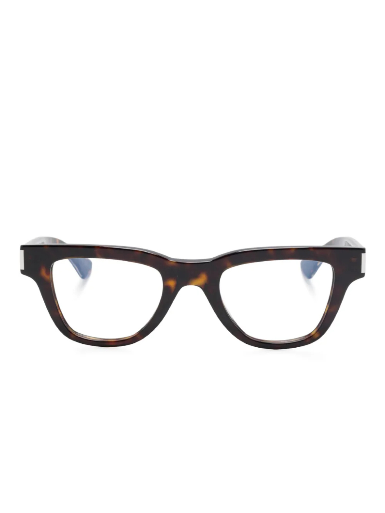 

Очки в геометрической оправе Saint Laurent Eyewear, коричневый