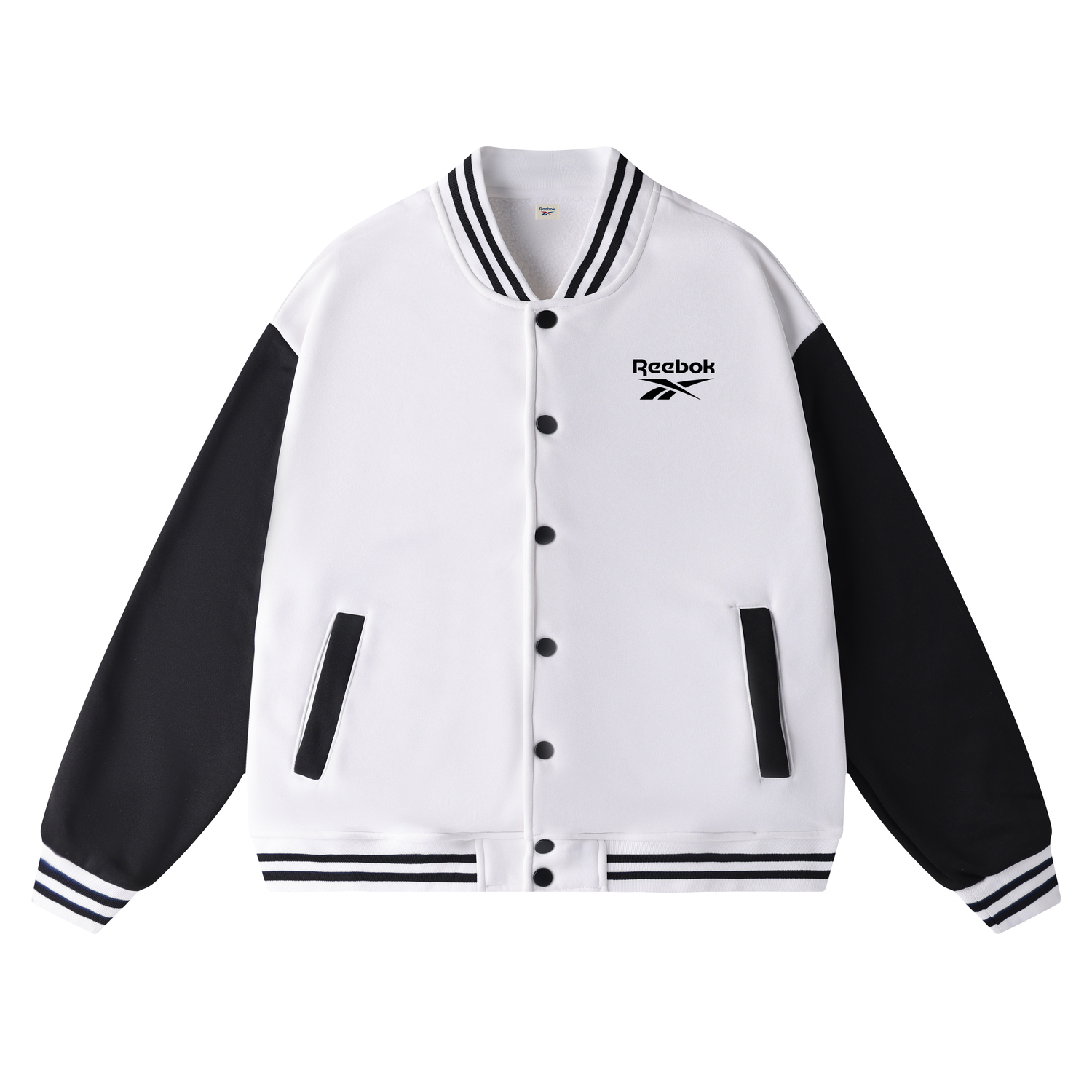 

Куртки Unisex с воротником-стойкой, умеренные, прочие Reebok, белый[fleece-lined and thickened]