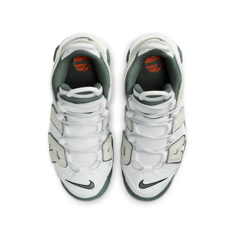 Nike Air More Uptempo 'White Vintage Green' GS, Белый Зеленый — фото 3