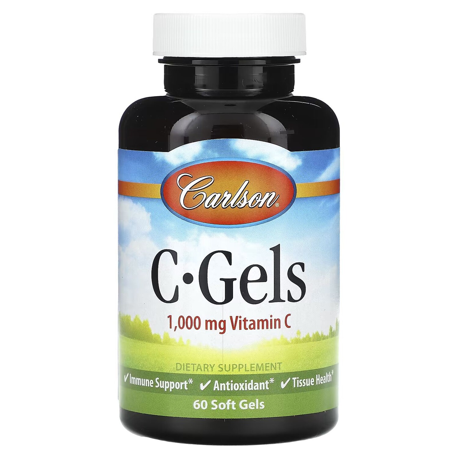 

C-Gels, Витамин С, 1000 мг, 60 мягких таблеток Carlson