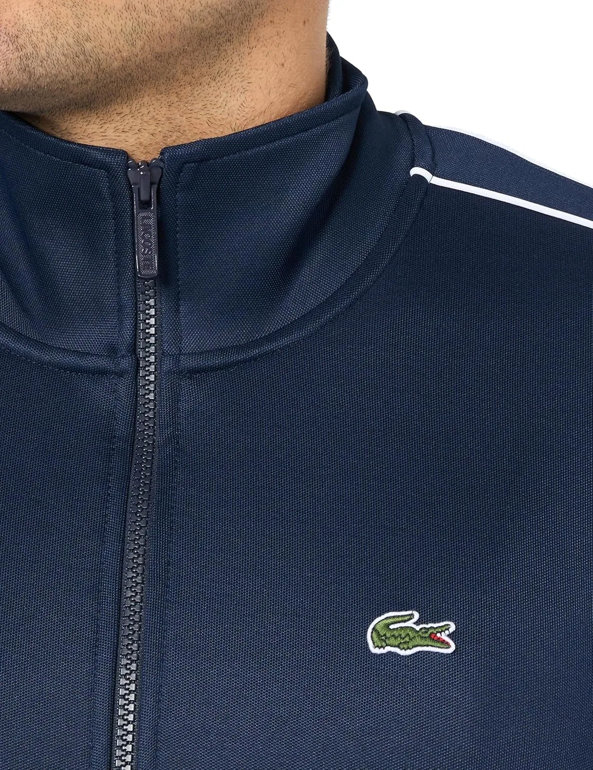 Мужская спортивная куртка Lacoste Paris Piqué на молнии спереди — фото 2