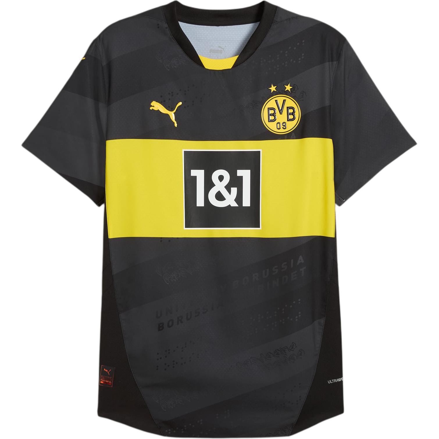

Футболка Borussia Dortmund гостевая аутентичная 24/25 для мужчин PUMA, желтый
