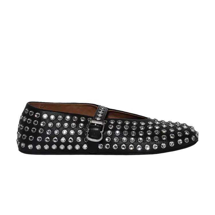 Кроссовки Alaïa Wmns Rhinestone Ballet Flat 'Black'