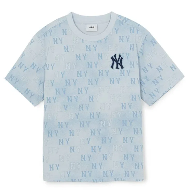 Футболка с круглым вырезом Moderate MLB KIDS, Light Sky Blue