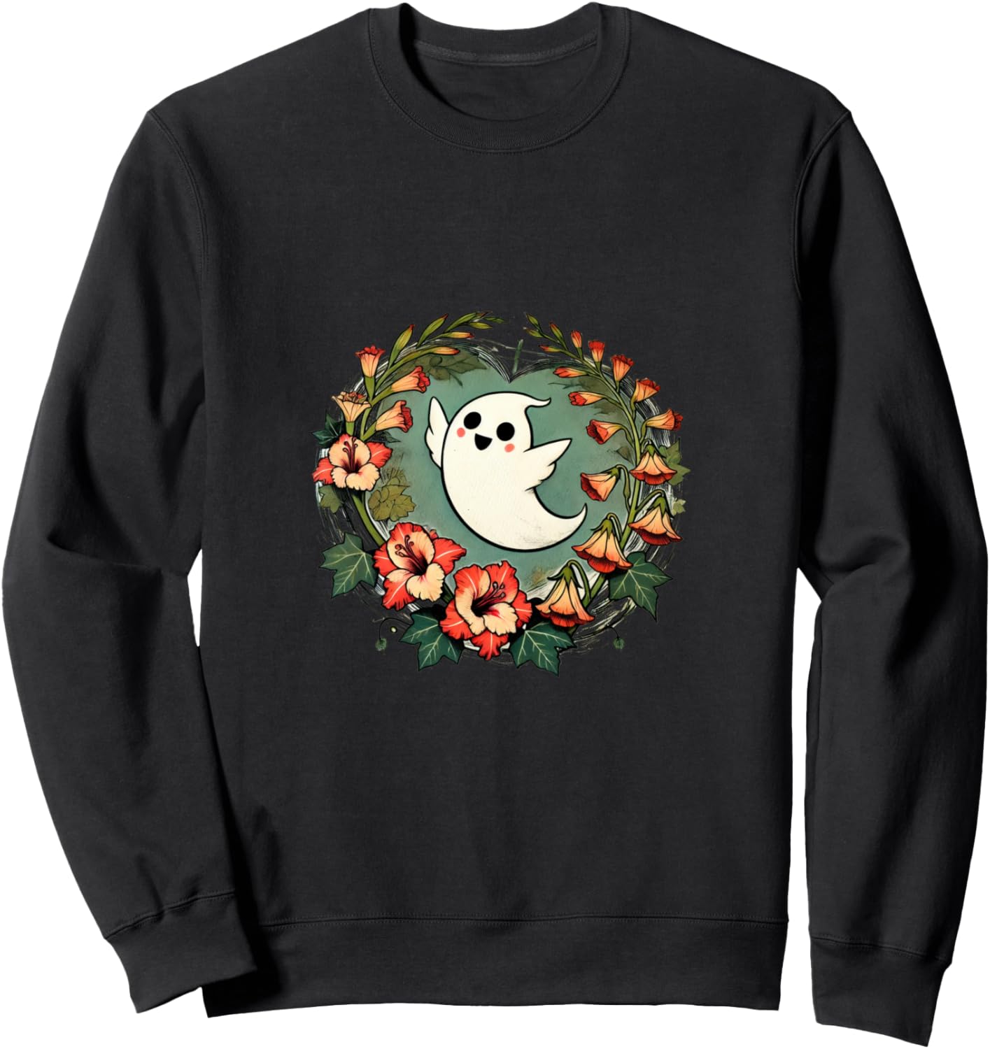 

Милая, но жутковатая толстовка с изображением призрака Halloween Art Snugg, черный