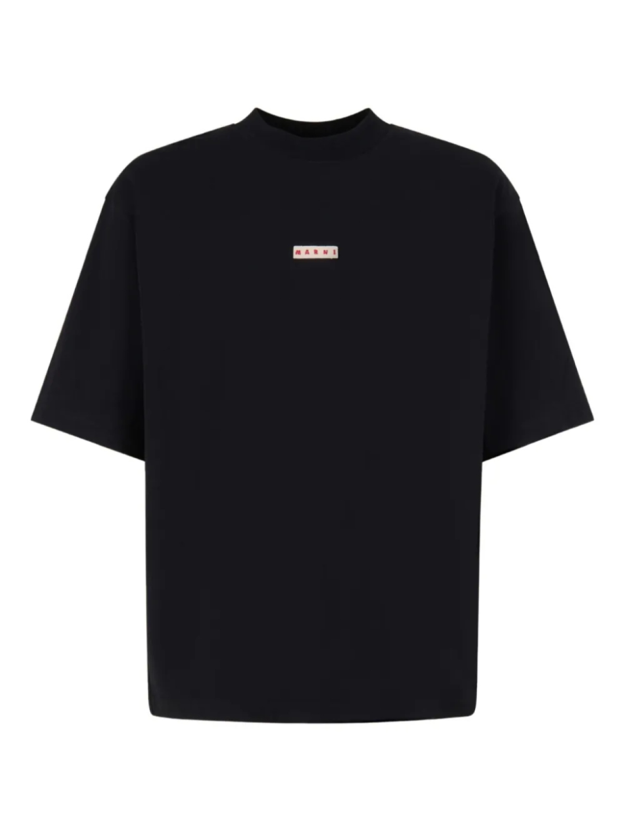 

Футболка из хлопка с логотипом Marni, черный