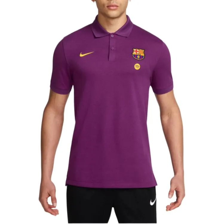 Nike Футболка-поло мужская dri fit с воротником, умеренный прямой крой, фиолетовая