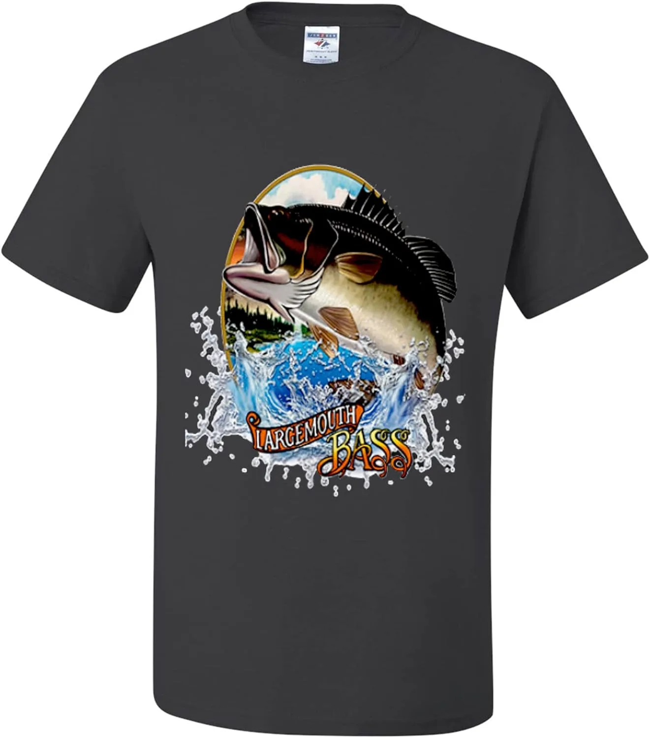 

Футболка для любителей рыбалки Largemouth Bass wild custom apparel