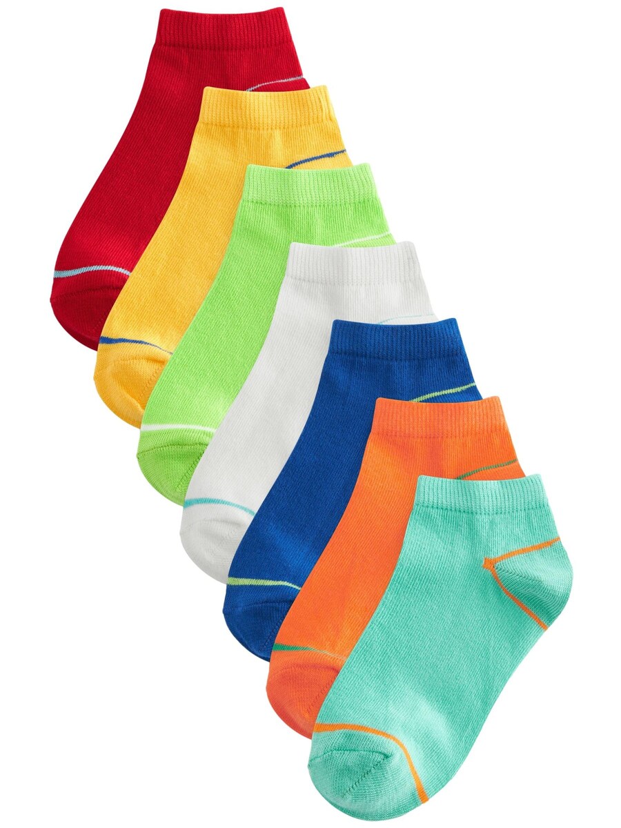 

Носки Next, цвет Dark blue/Yellow/Apple/Light green/Dark orange/Dark red/White