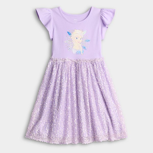 Платье-пачка с пайетками Disney's Frozen Elsa для девочек 4-12 Jumping Beans Disney/Jumping Beans — фото 2
