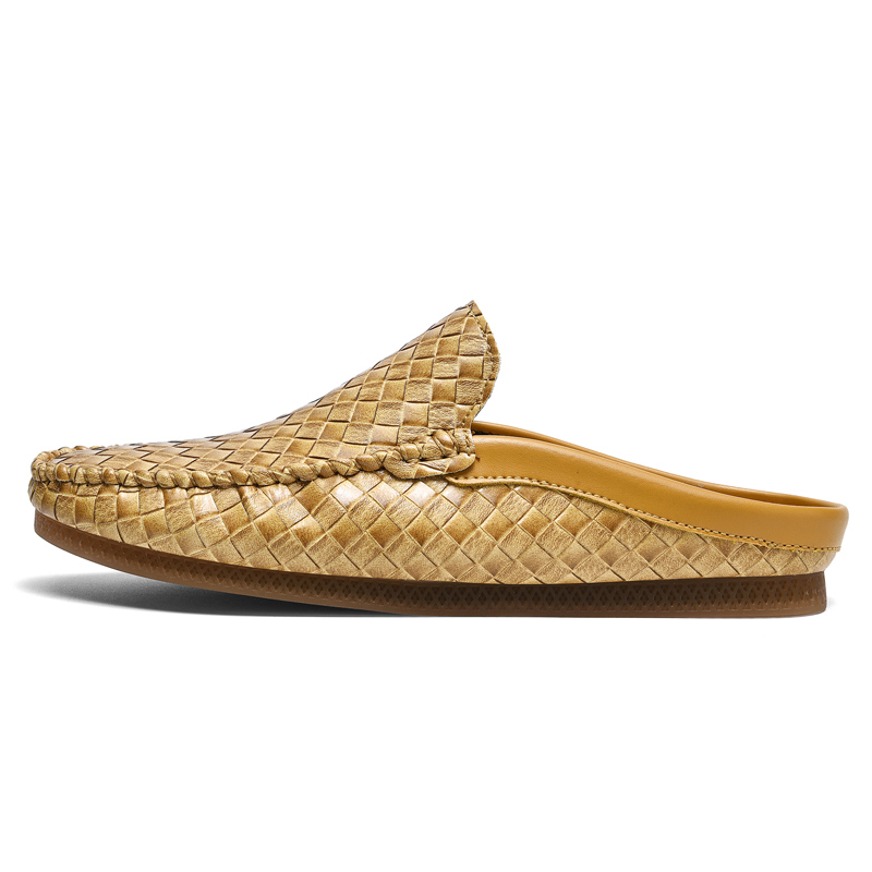 

Eminu Мужские закрытые тапочки желтые, цвет Yellow