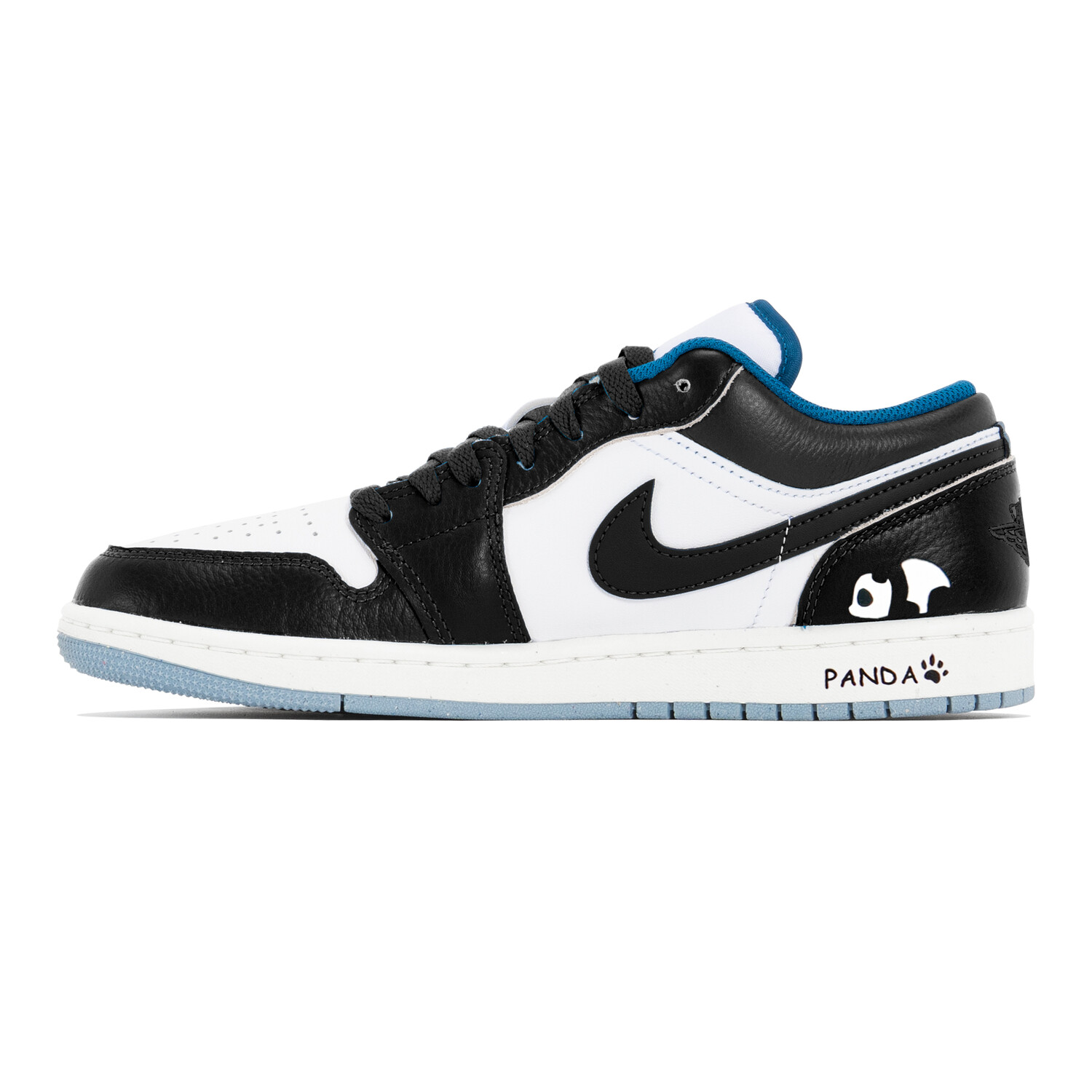 Кроссовки Air Jordan 1 Vintage Basketball Shoes Men Low-top Black, белый