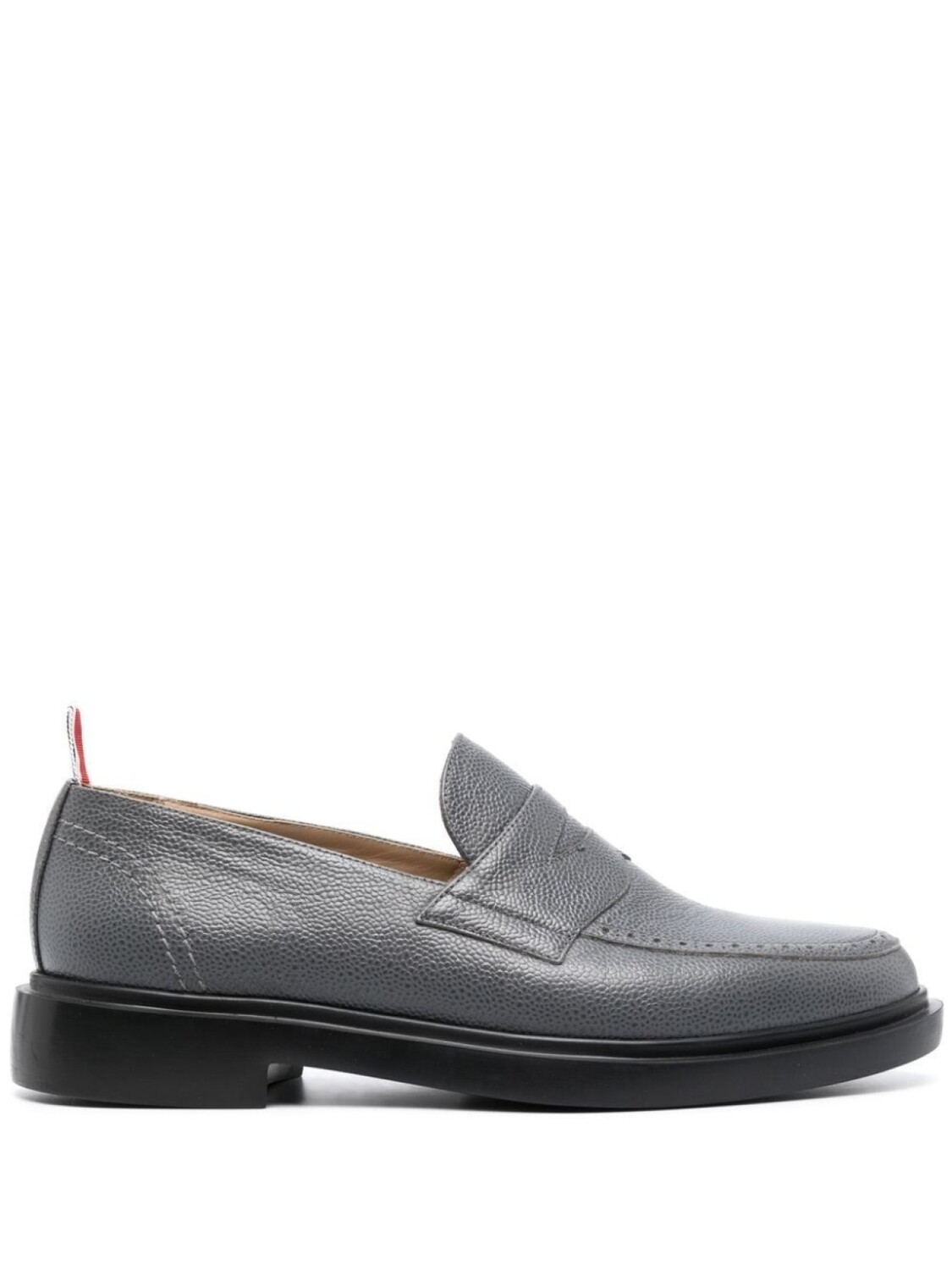 

Пенни-лоферы с логотипом Thom Browne, серый