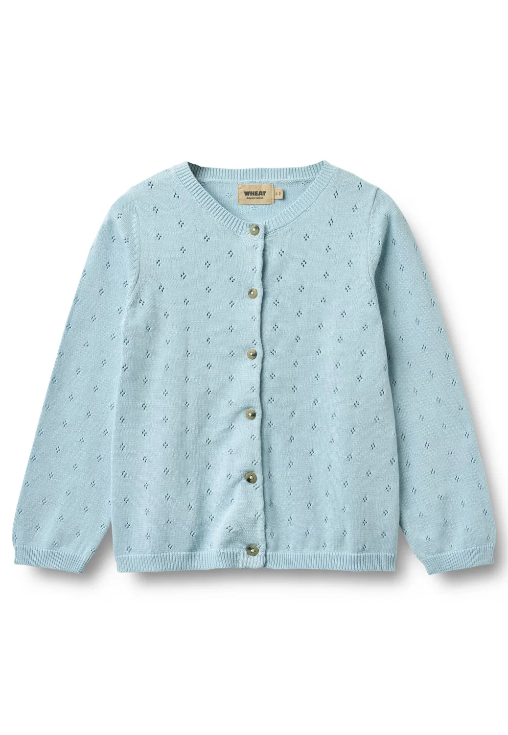 Вязаный кардиган 'Maia' Wheat, Light Blue