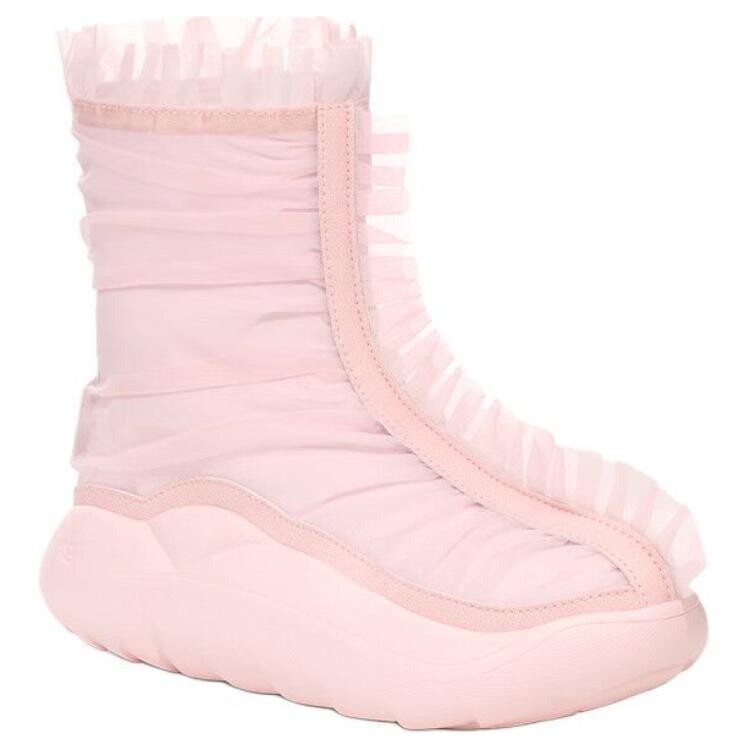 Сапоги короткие UGG Collina Strada Seashell с оборками, розовый — фото 4