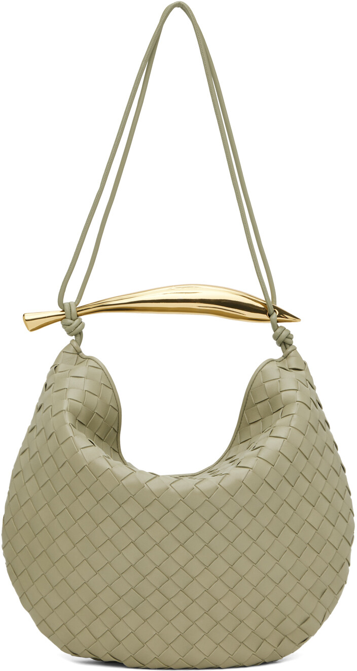 

Средняя сумка сардин цвета хаки Bottega Veneta