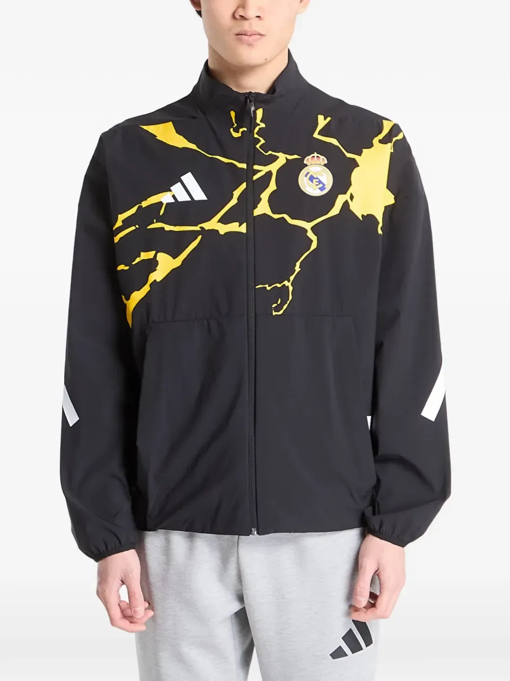 Куртка X Real Madrid x Marvel Avengers Z.N.E. Anthem Adidas, черный