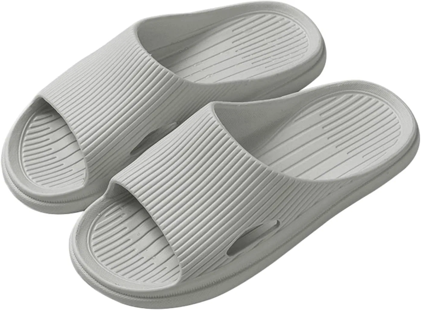 Badelatschen Herren Sandalen Тапочки Schlappen Männer Badeschlappen Hauslatschen Für Strandschuhe Badeschuhe Hausschuhe Sommer Biolatschen Badeschlapfen Шлепанцы RYTEJFES, Grey — фото 3