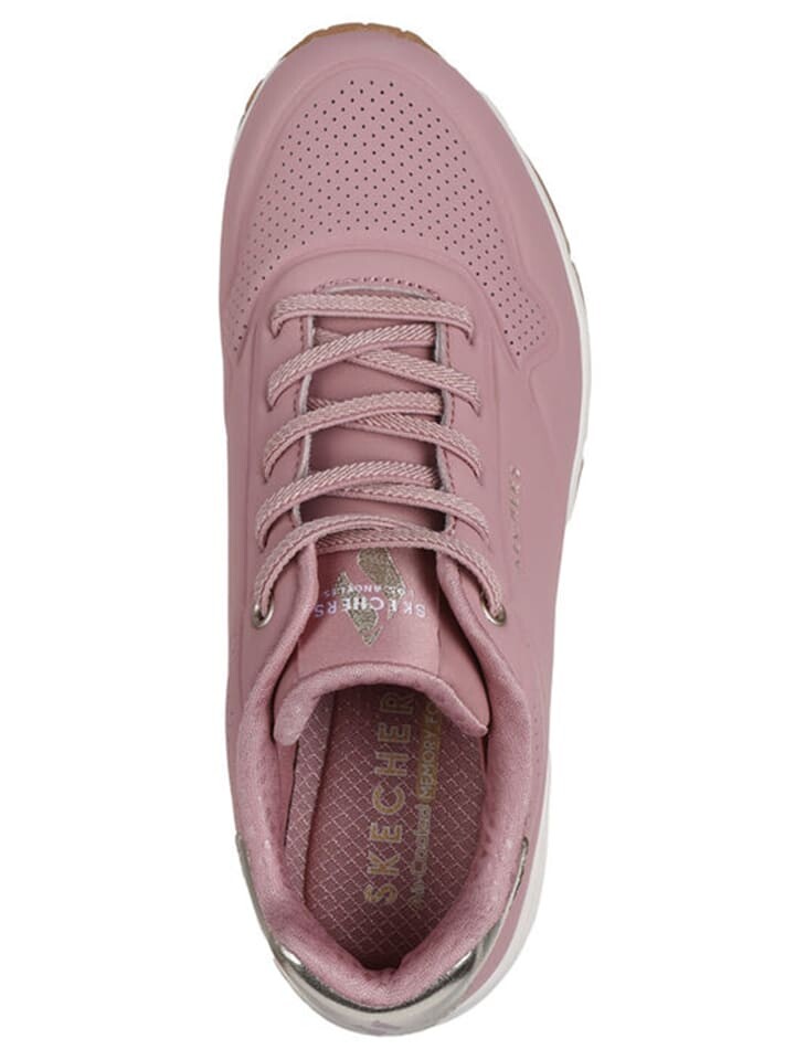 Низкие кроссовки Skechers Low Uno Shimmer Away, розовый — фото 4
