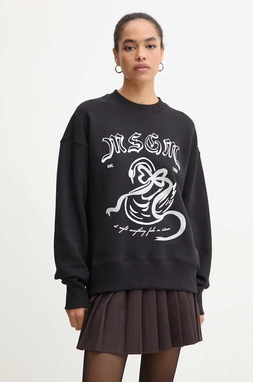 

Хлопковая толстовка MSGM, черный