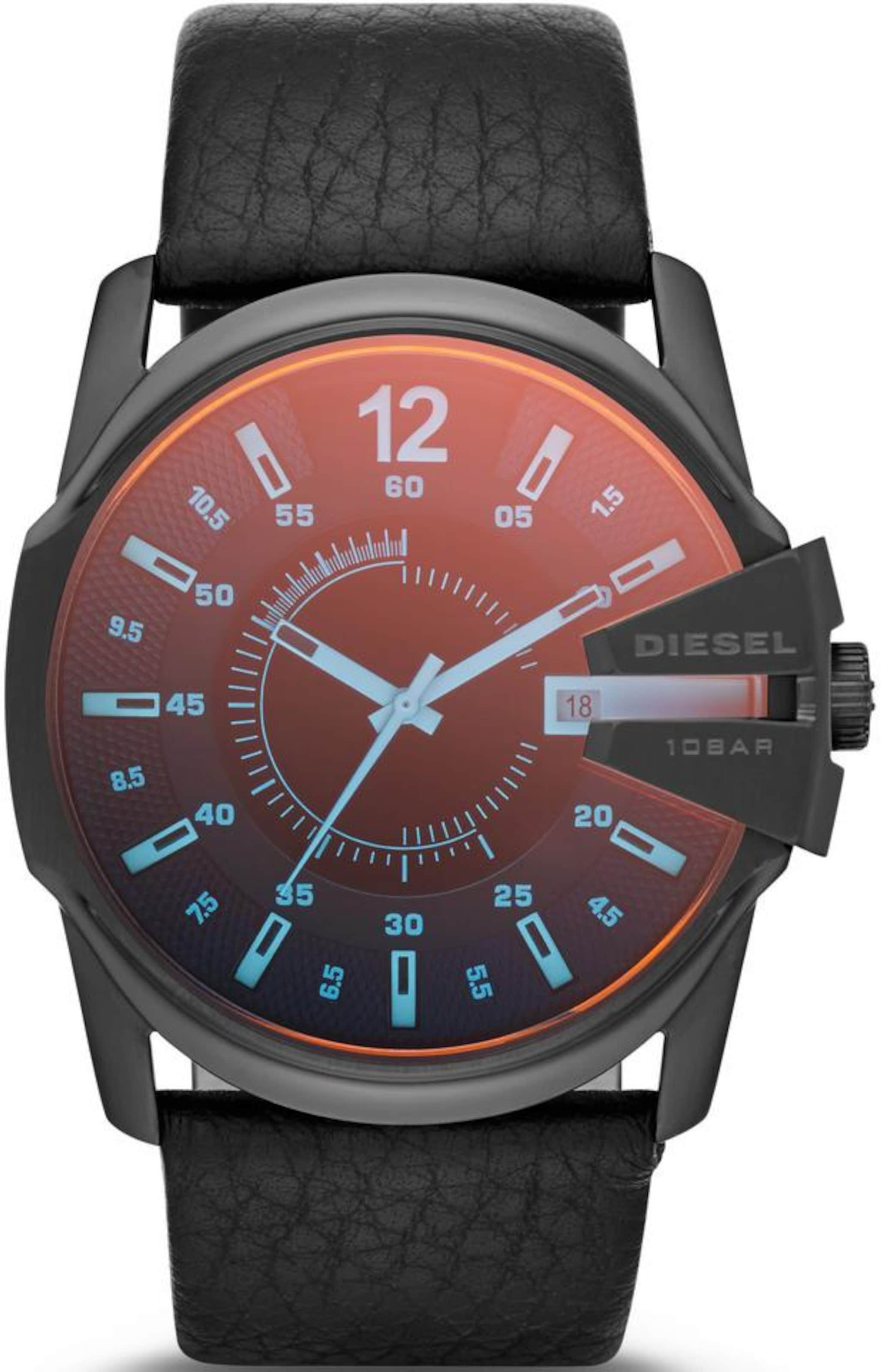 

DIESEL Часы Analog 'Master Chief' в черном цвете