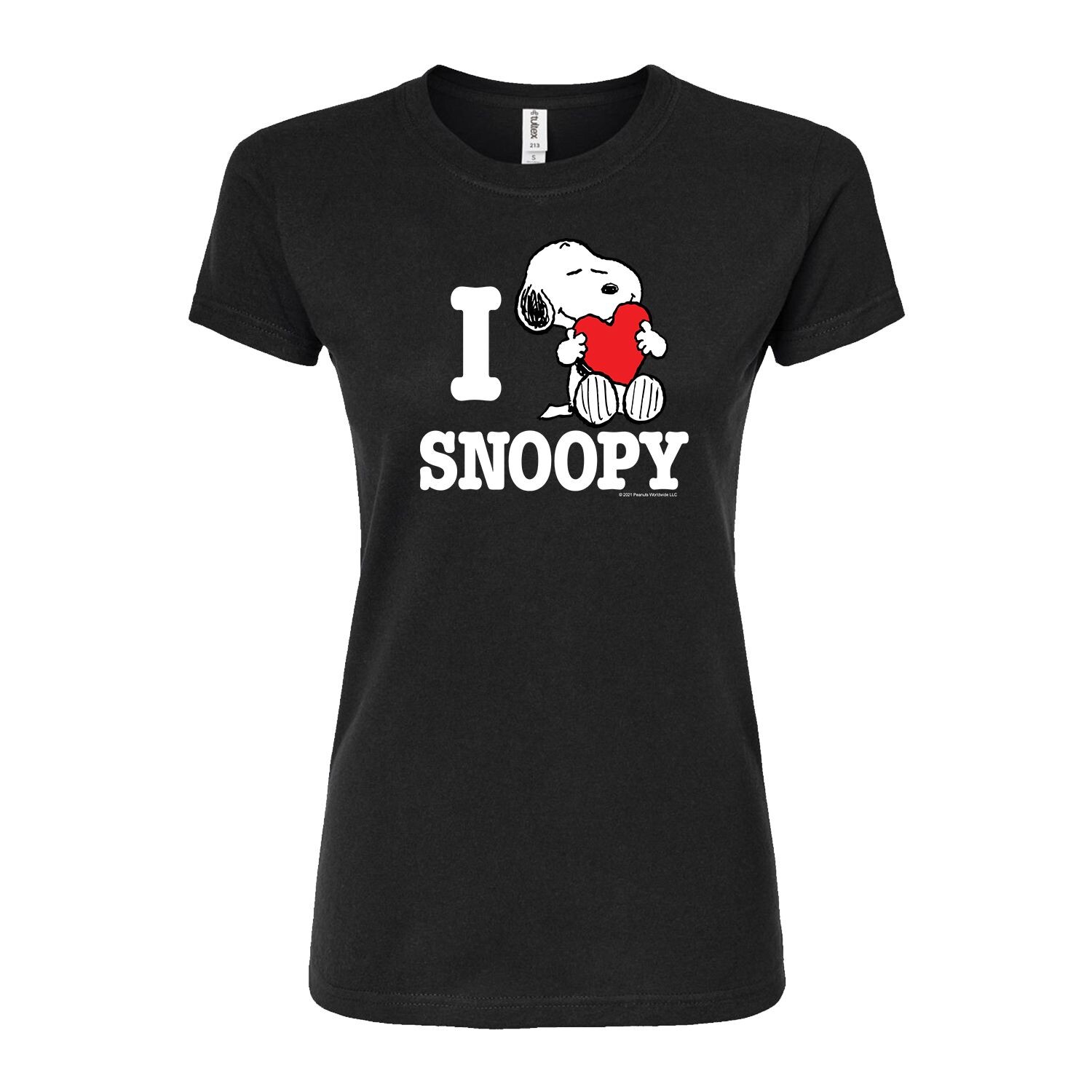 

Детская футболка с рисунком Peanuts "I Love Snoopy" Licensed Character, черный