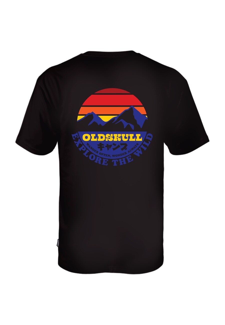 

Рубашка Oldskull Wrldvibe Explore The Wild, черный