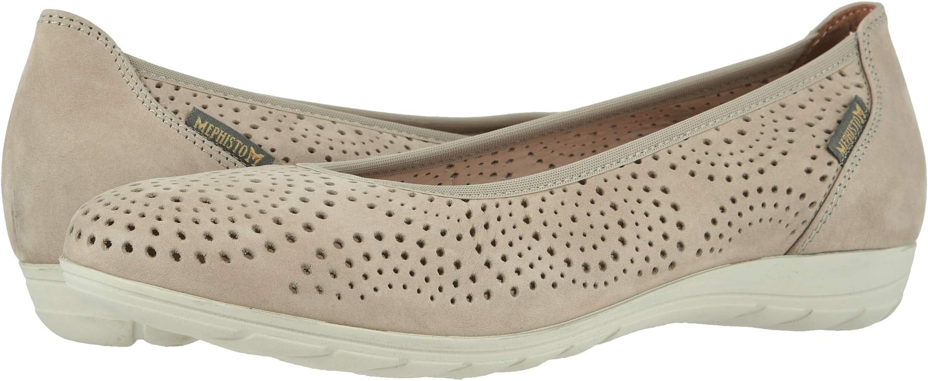 Балетки Mephisto Women's Elsie Perf, Light Taupe Bucksoft