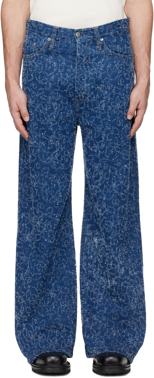 

Синие джинсы Skid HOPE, Blue fluffy denim
