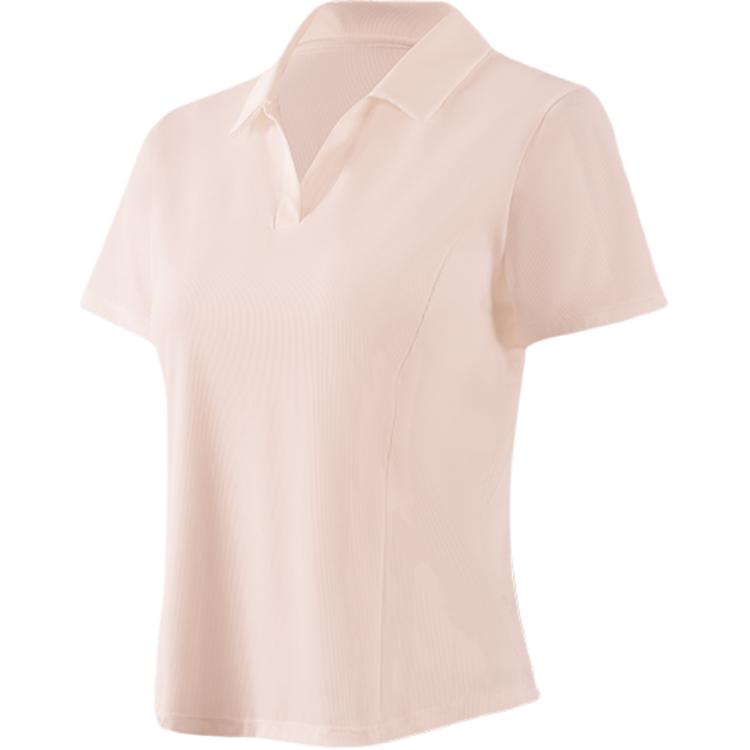 

361° Футболка для йоги женская с розовым лацканом Moderate