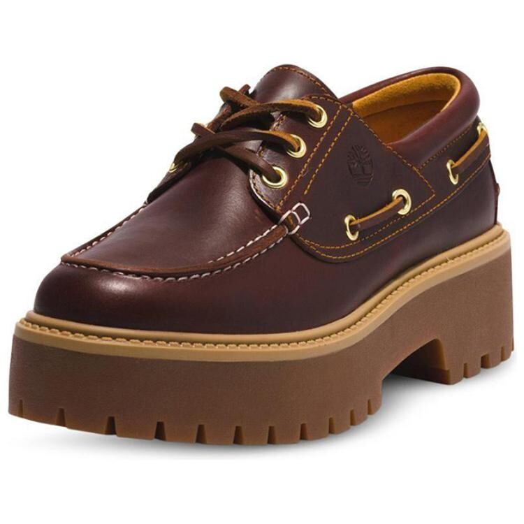 Туфли женские повседневные Women's Casual Shoes Women's Palm Tree Timberland, бордовый/красный — фото 3