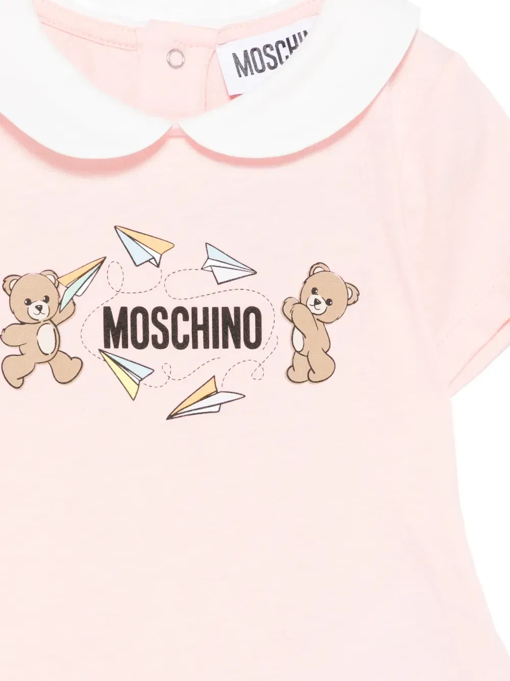 Комплект для новорожденного с логотипом Moschino Kids, розовый — фото 2
