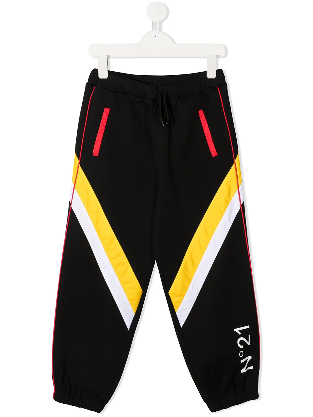 

Спортивные брюки в стиле колор-блок Nº21 Kids, черный