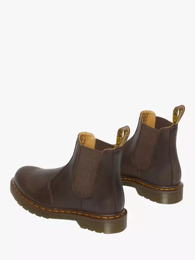 2976 Кожаные ботинки челси Crazy Horse, темно-коричневые Dr. Martens — фото 4
