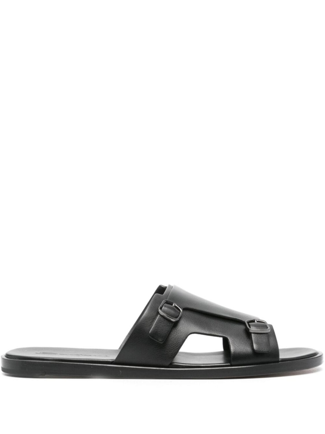 

Santoni сандалии с пряжками, черный