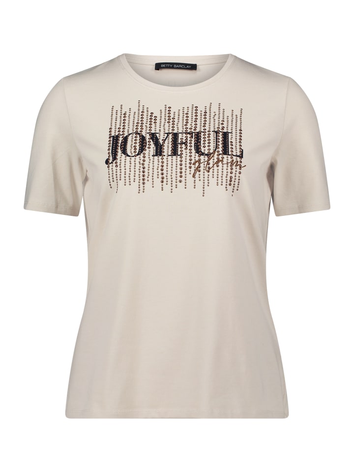 

Базовая рубашка с нашивкой бежевого/темно-синего цвета Betty Barclay